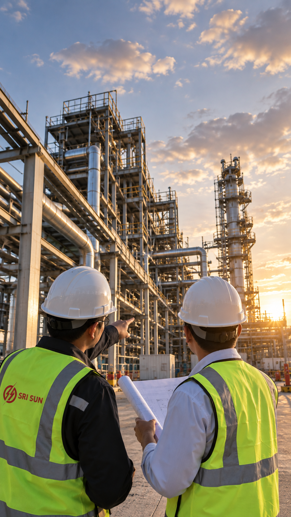 SRI SUN engineer on site at an industrial facility